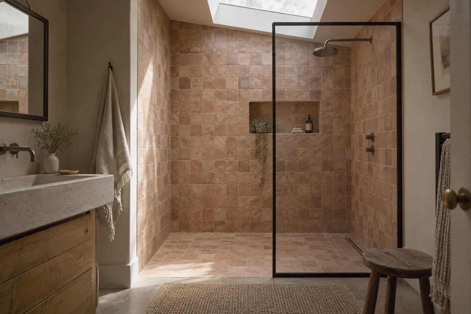 Terracotta wet room project in Redland