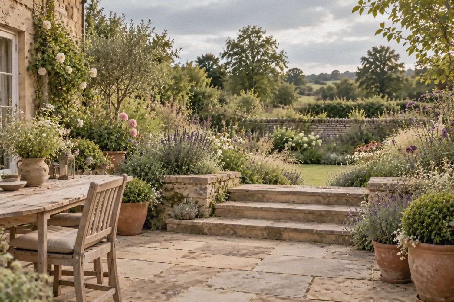 Sandstone terrace project in Tonbridge