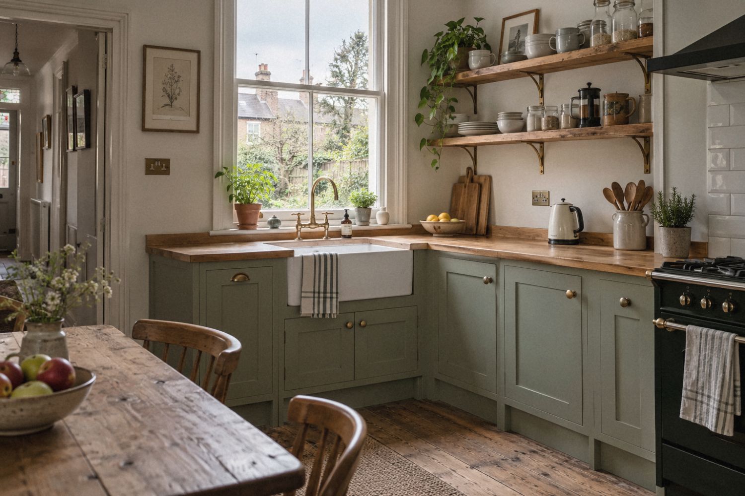 Sage Shaker kitchen project in Godalming